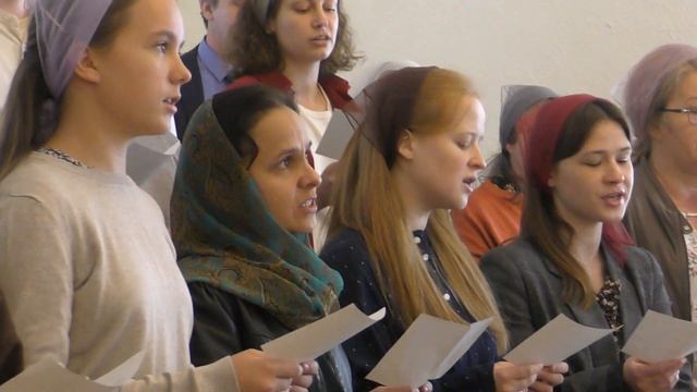 Поздравление с 85-летием пресвитера В.Т. Шатрова - хор «Что за день будет там...!» смотреть онлайн