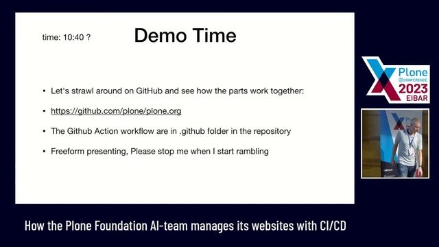 Day 3 Track 2 - How the Plone Foundation AI-team manages its websites with CI/CD смотреть онлайн