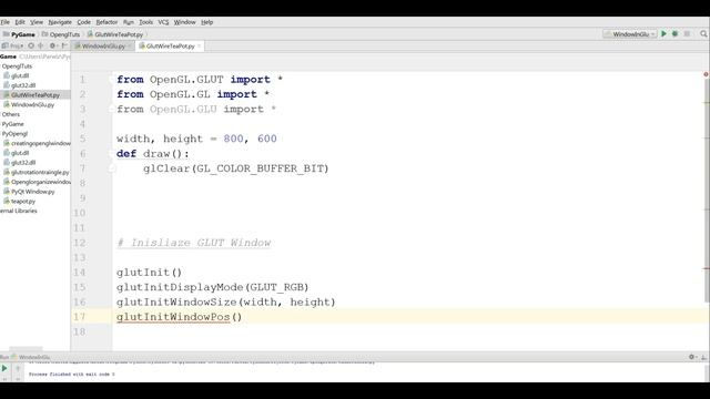 Python Opengl PyOpengl Drawing Wire Teapot #2 смотреть онлайн