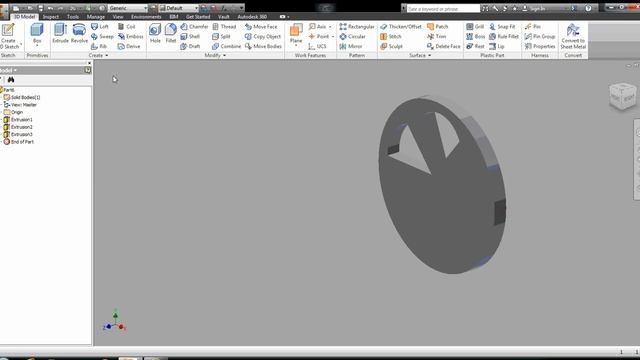 SI Autodesk Inventor Hamburger Tutorial Part 7 смотреть онлайн