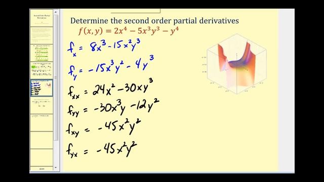 Second Order Partial Derivatives смотреть онлайн