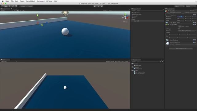Unity 5 |Roll a Ball game| Tutorial: 4/8׃ Настройка игровой зоны (Русская озвучка) смотреть онлайн