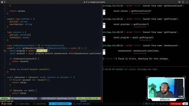 12. Solana Smart Contracts: Abstraindo libs de terceiros em projetos React.js e TypeScript смотреть онлайн