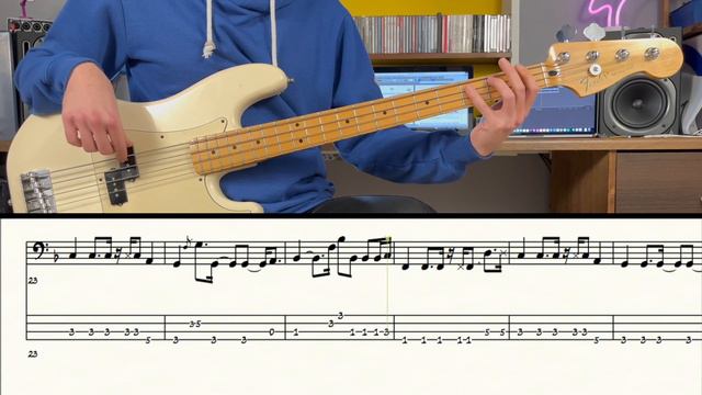 Adele - Easy On Me /// Bass Line Cover [Play Along Tab] смотреть онлайн