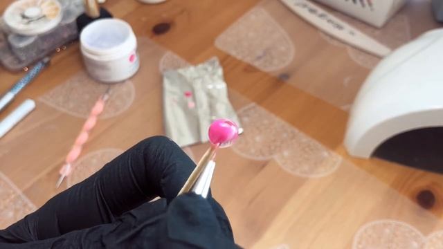 DIY Candy Ball Flowers Nail Art / Bubble Rose Nail смотреть онлайн
