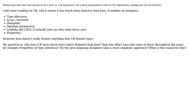 Software Engineering: Why does C# have much more features than Java? (2 Solutions!!) смотреть онлайн