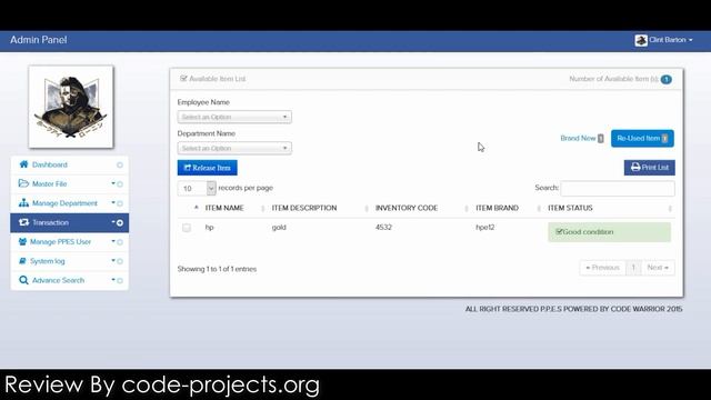 Personnel Property Equipment System In PHP With Source Code | Source Code & Projects смотреть онлайн