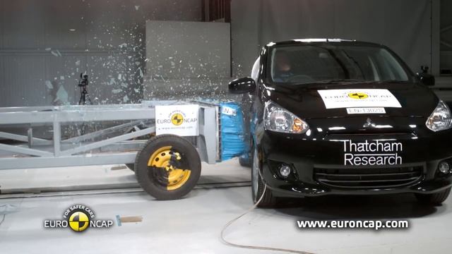 Mitsubishi Space Star Crash Test Euro NCAP смотреть онлайн