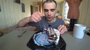 МУКБАНГ / ТОРТ / CAKE / ЗЕБРА  от "БИСКВИТНЫЙ ДВОР" / SWEET / ОБЖОР / EATING ASMR Mukbang АСМР #924