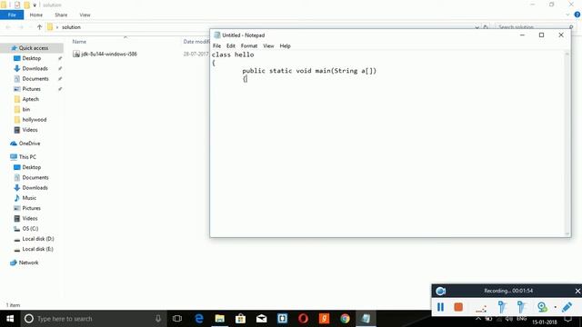 How to set the java path and run a simple java program in command prompt смотреть онлайн