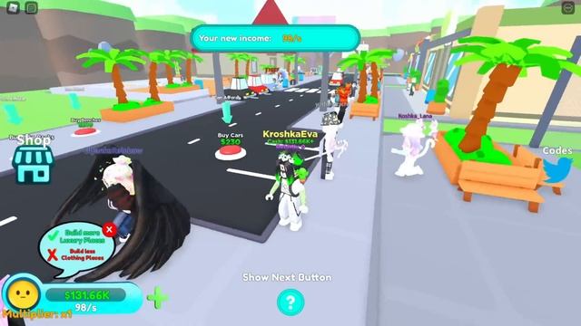 ПОСТРОИЛА УЛИЦУ В СВОЮ ЧЕСТЬ! Roblox Street Tycoon смотреть онлайн