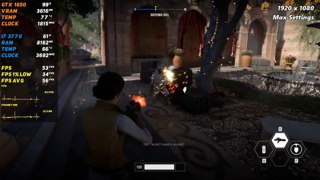 Star Wars Battlefront 2 Test on GTX 1650 - Ultra Settings 1080p смотреть онлайн