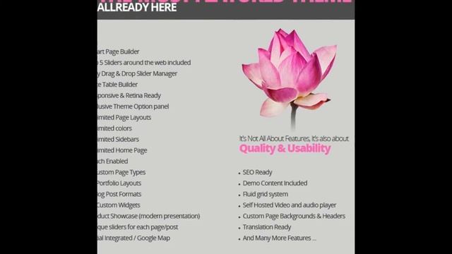 Lotus, Flexible Multipurpose & Responsive WP Theme + Download смотреть онлайн