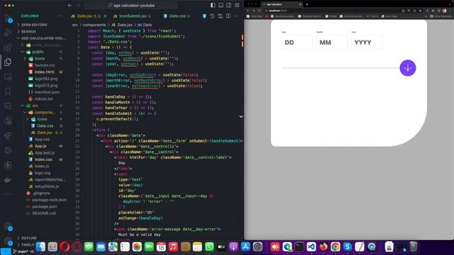 Age Calculator Web App | React | CSS Design | Raw CSS | Elegant CSS | Frontend Mentor Challange смотреть онлайн