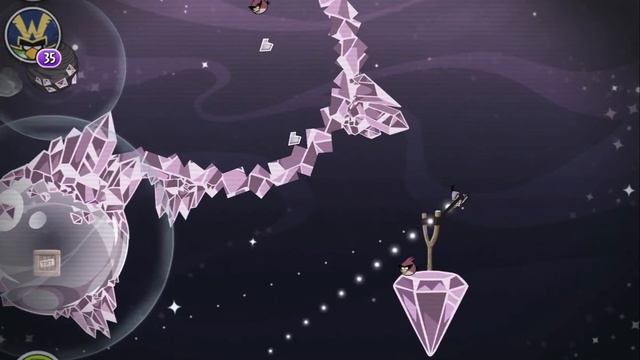 Angry Birds Space Cosmic Crystals Level M7-6 Mirror World Walkthrough 3 Star смотреть онлайн
