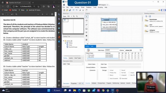 DBMS Question Set 01 | 1st Year | Semester 01 | Java Institute | Nethmina Sandaruwan смотреть онлайн
