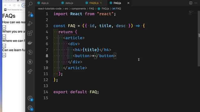 React Bangla Tutorial 37 : Project 2 | how to create FAQ for website смотреть онлайн