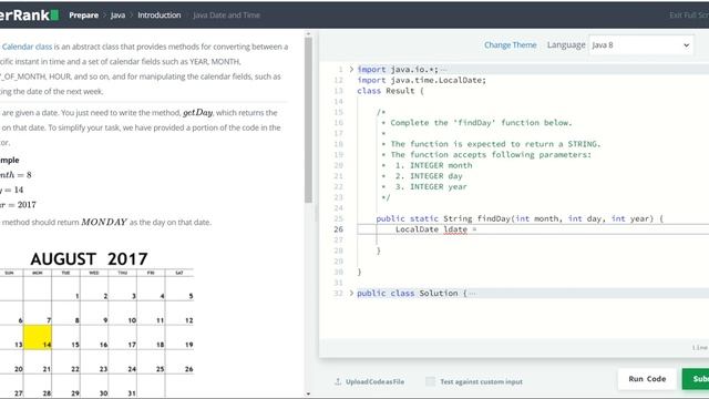 Java Date and Time Problem смотреть онлайн