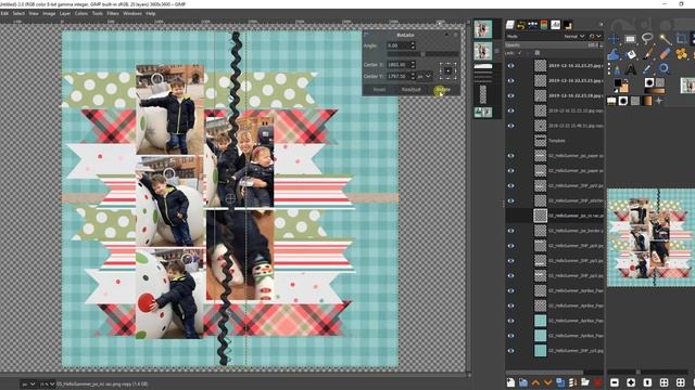 GIMP | Digital Scrapbook Tutorial | Free Select | Crop to Content | Rotate Tool | Text Tool смотреть онлайн