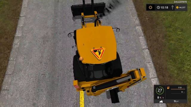 ROADWORKS IN FARMING SIMULATOR 17 | JCB 3CX смотреть онлайн