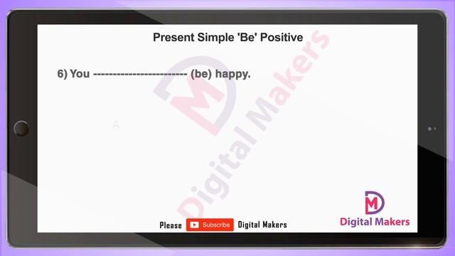 English Grammar Present Simple 'Be' Positive Exercise 1 and Quiz Test 10 Bits смотреть онлайн