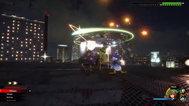 Sora, Donald, and Goofy VS Yozora (Critical Mode) - KINGDOM HEARTS III ReMind PC смотреть онлайн