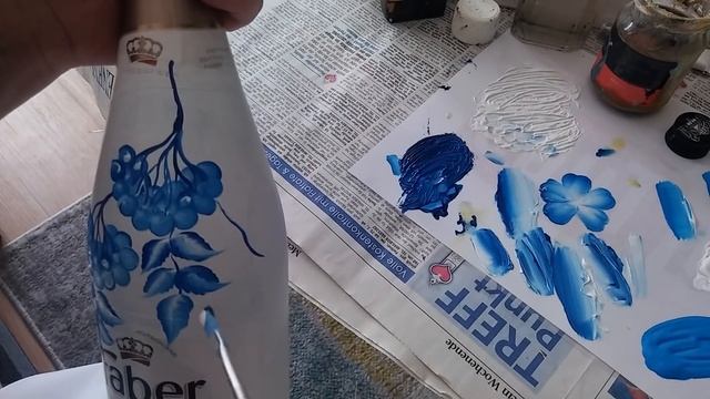 Узор рябинка на бутылке шампанского смотреть онлайн