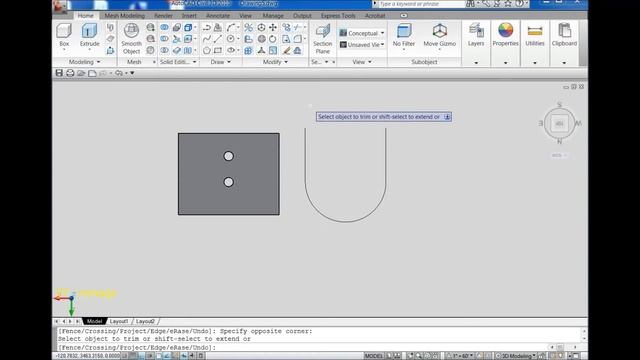 AUTOCAD 3D, How to drawing instrument bracket typical 1, autocad | rvmags смотреть онлайн