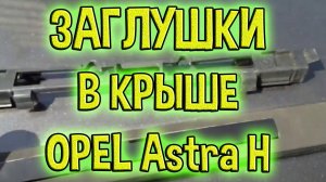 Заглушки багажника опель астра h