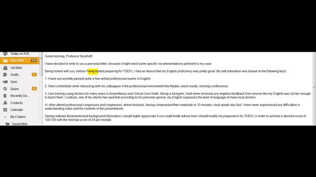 Online TOEFL Course Comments to Dr LG: "I need to score 100+." смотреть онлайн