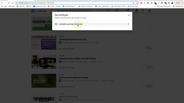 How to Download a PDF of a LinkedIn Learning Certificate смотреть онлайн