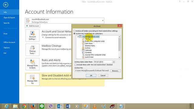 Archive Mail outlook 2013 смотреть онлайн