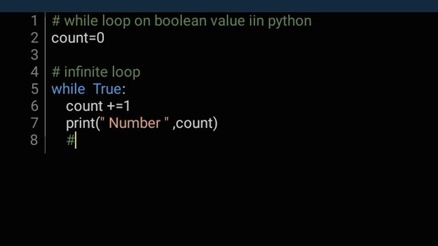 python program while loop on boolean value #pythonexercises #pythontutorial #python смотреть онлайн