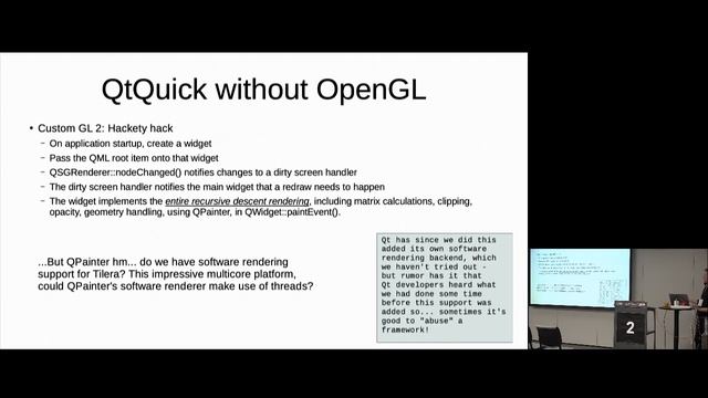 Customizing Qt to create first class graphical experiences on highly customized hardware смотреть онлайн