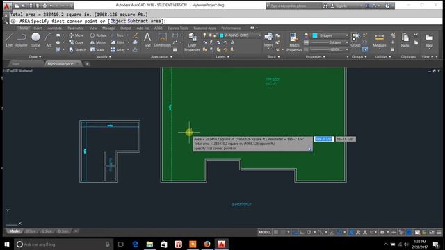 area command and autocad 2016 - area command autocad tutorial смотреть онлайн