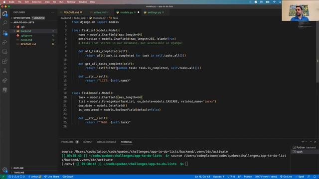W11D3: To Do Lists - Django Backend (1 of 2) смотреть онлайн