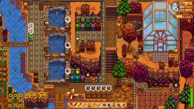 Stardew Valley Hill top Farm Tour (Year 2, No Mods, Completed) - Farm Layout Ideas смотреть онлайн