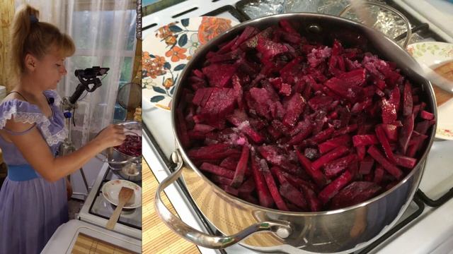 Свекольник заготовка на зиму смотреть онлайн