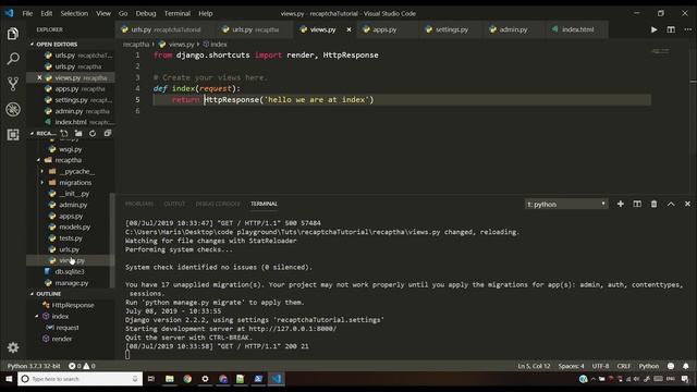 Implementing Google Recaptcha In Python Django (Tutorial) смотреть онлайн