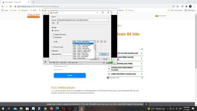 Đổi đuôi MOV sang MP4 bằng phần mềm VLC media player (nhanh gọn) смотреть онлайн