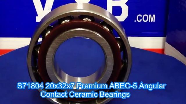S71804 20x32x7 Premium ABEC-5 Angular Contact Ceramic Bearings смотреть онлайн