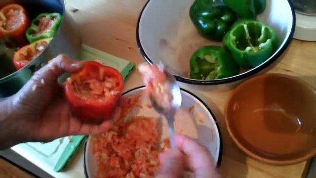 Перцы фаршированные,безотходное производство. смотреть онлайн