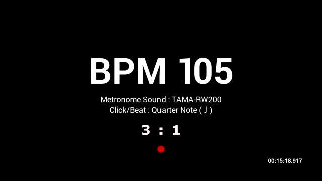 Metronome BPM 105 / TAMA-RW200 смотреть онлайн