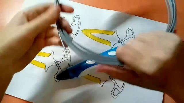 Первая поделка из 3d ручки. Тычковые ножи. смотреть онлайн