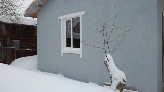 Едем на дачу «спасать» теплицу от снегопада. Зимняя экскурсия по нашему участку. смотреть онлайн