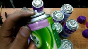 МНОГОРАЗОВЫЕ БАЛЛОНЫ ИЗ ПОД ОСВЕЖИТЕЛЯ ВОЗДУХА ИЛИ АЭРОЗОЛЬНОЙ КРАСКИ. СВОИМИ РУКАМИ.