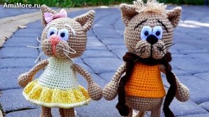 Амигуруми: схема Кот Муркот. Игрушки вязаные крючком - Free crochet patterns.