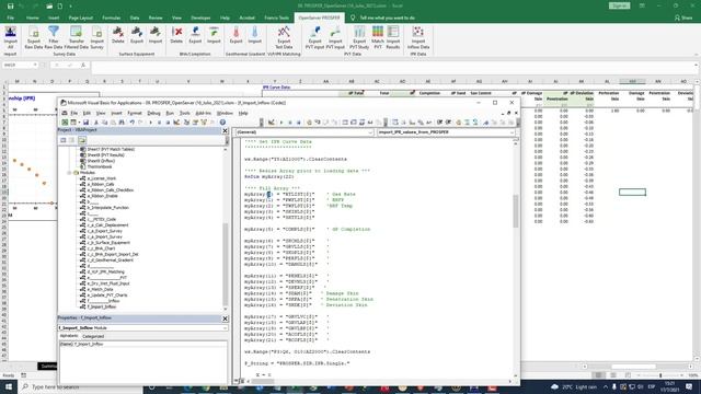 importar inflow Openserver PROSPER VBA смотреть онлайн