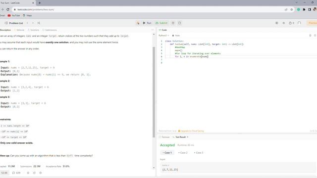 Two Sum LeetCode смотреть онлайн
