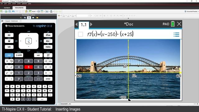 Inserting and Using Images | TI-Nspire CX II | Getting Started Series - Graphs and Geometry смотреть онлайн